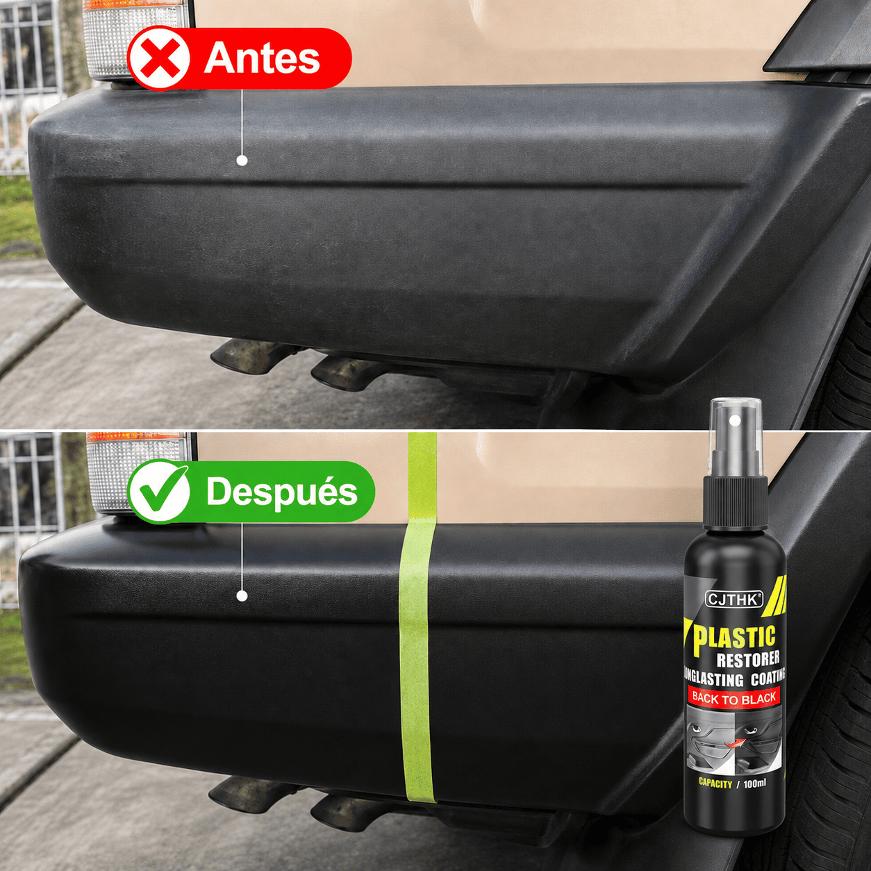 Renovador de Plásticos 100ml + Esponja